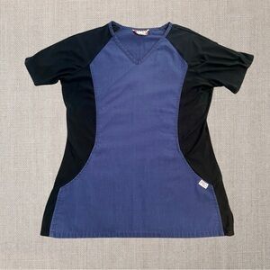 Professional Choice Uniform Navy Blue Scrub Top